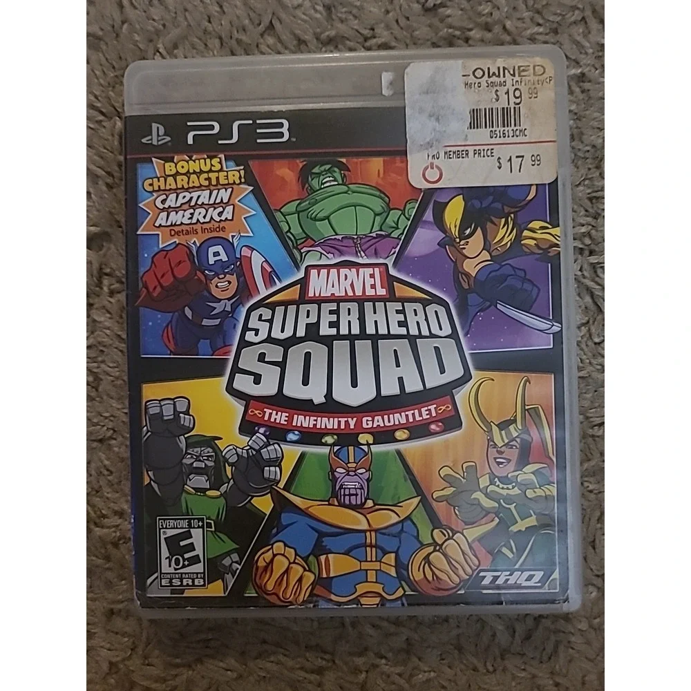 Marvel Super Hero Squad The Infinity Gauntlet PS3 With Manual, Tested